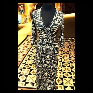 Beautiful Black N White Long Maxi Dress